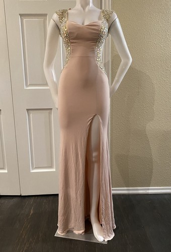 Jovani blush colored - colored, backless