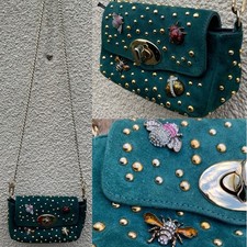 RUSSELL BROMLEY GREEN SUEDE