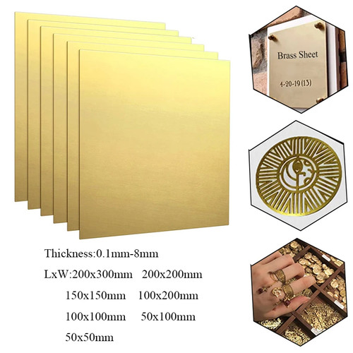 1pcs brass sheet thickness - 1pcs,