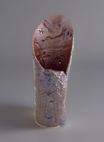 Vtg textured brown - studio, art