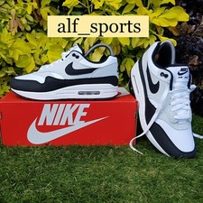 ❤ BNWB & Authentic Nike ® Air Max 1 Trainers White, Black & Platinum UK Size 9.5