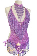 Lilac Purple Sequin Showgirl Costume for Dancers