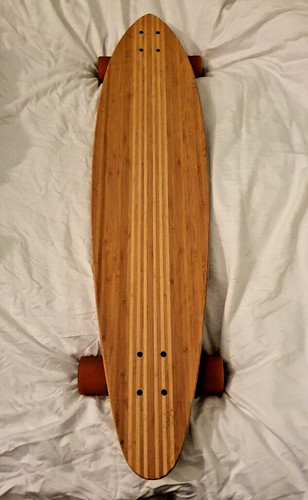 Two bare feet longboard - feet,