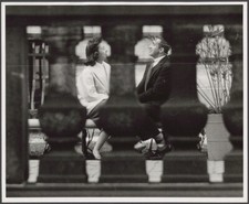 Couple sitting on a bench in