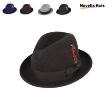 Wool Felt Trilby Hat Crushable