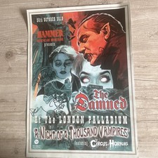The Damned The London Palladium Night Of 1000 Vampires Poster 2019 Fully Signed