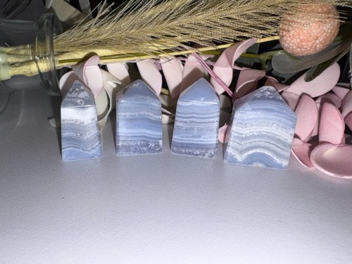 Small blue lace - agate, towers