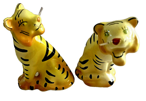 Porcelain ceramic tiger salt - salt, &