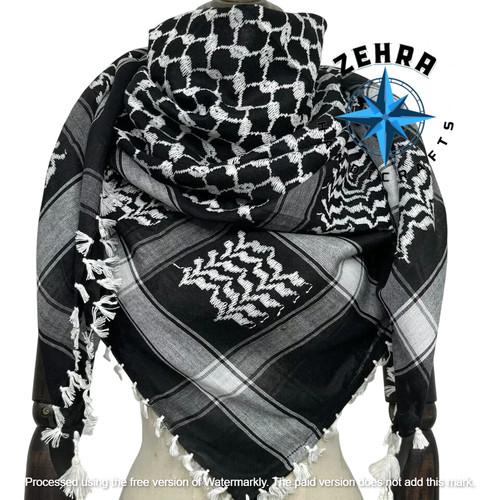 Zehra shemagh black - shemagh, keffiyeh