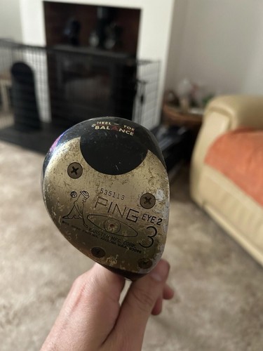 Vintage ping eye - eye, wood