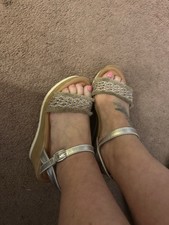 Well worn Ladies Wedge Shoes