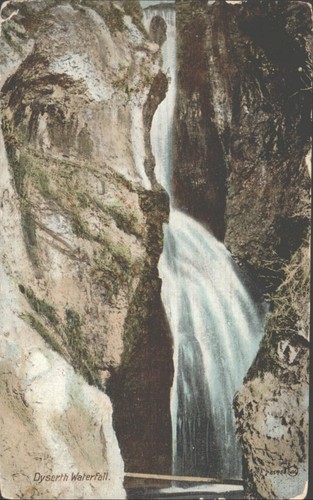 Vintage 1913 dyserth - vintage, waterfall