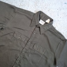 Five Brothers Shirt Short Sleeve Utility Outdoor Vintage Army - Green - Size XL