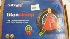BULLDOG TITAN 195/S Trailer Caravan Wheel Clamp fits 13 14 & 15" 185/60R12 tyres