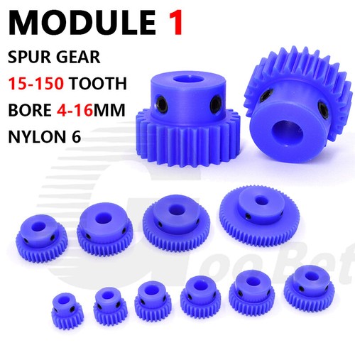 Nylon mod spur gear - nylon, 1