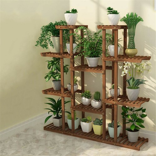 Multi tier wood flower - multi,