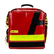 Aerocase EMS Emergency Medical Backpack with AED Storage Wipe Clean PVC Red