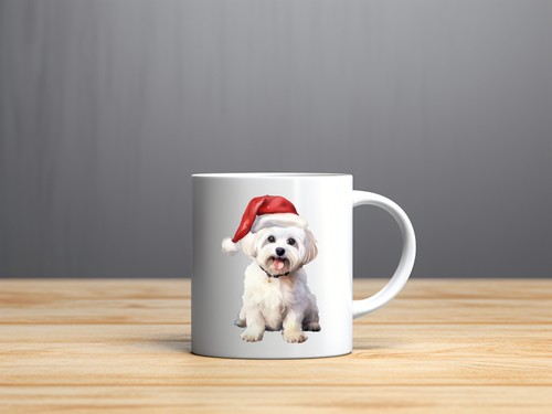 Maltese dog christmas design - ,