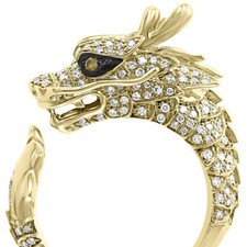 Dragon Flame Men Ring