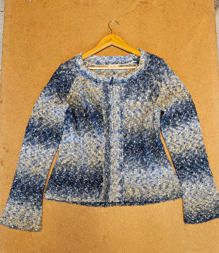 Per una cardigan chunky - una,
