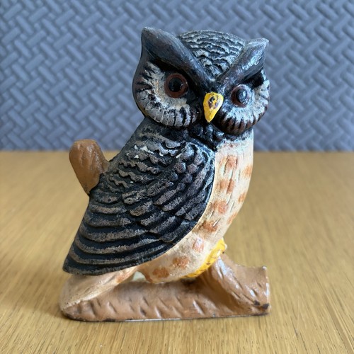 Cast iron owl door - cast, wedge