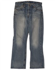 LEVI'S Mens 507 Bootcut Jeans W33 L30 Blue Cotton FH22