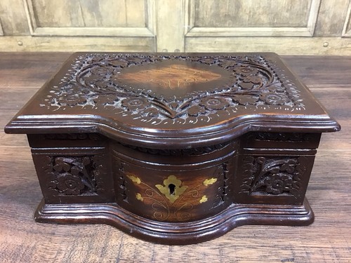 Vintage carved wooden - carved,