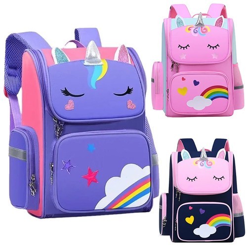 Girls backpack unicorn - unicorn, pink