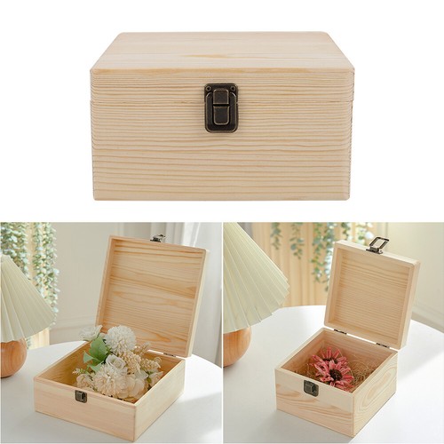 Large plain wooden storage