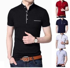 Men grandad shirts - grandad, polo