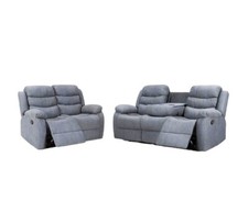 Roma Linen Grey Sofa 3+2