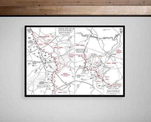 Wwi western front trench map - wwi,