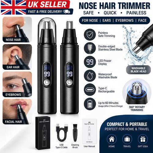Mini nose hair trimmer - mini, usb