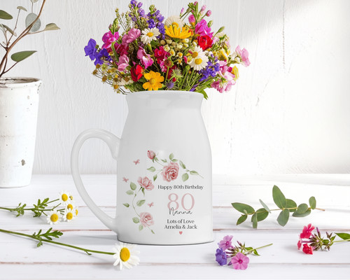 Personalised ceramic vase - personalised,