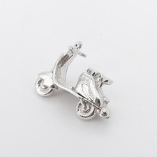 Vintage Silver Vespa Bike