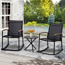 3 Piece Outdoor Rocking Bistro