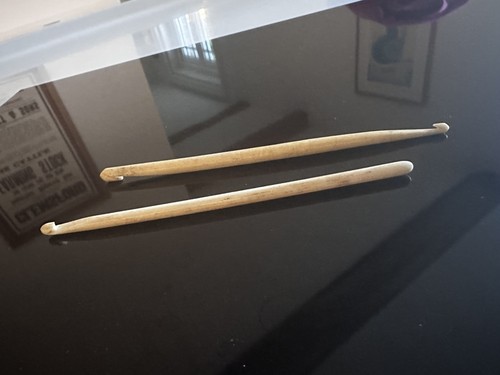 Pair antique bone crochet - bone,