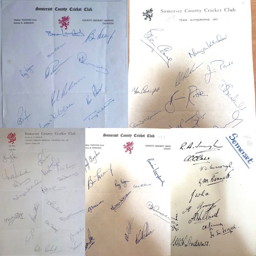 Autograph sheet somerset - autograph,