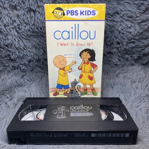 Caillou want grow up vhs - up,