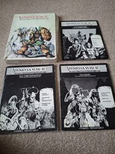 WARHAMMER 1st Edition Mass Fantasy Battle Rules Lid Of Box Only But 3 Books