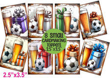 Beer+Football Card Toppers