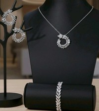 18k Platinum Plated Circle Of