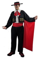 Adults Matador Spanish Bullfighter Country Themed Fancy Dress Costume [2 Sizes]