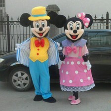 Navy Mickey and Minnie Mouse