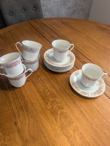 Porcelain floral decorated tea - floral,