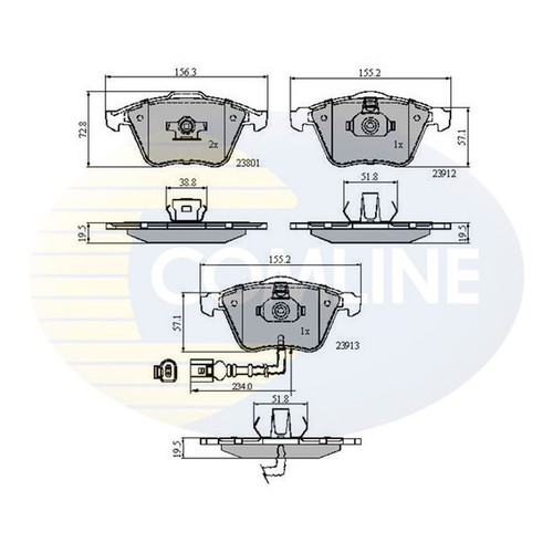 Brake pads set for skoda - brake,