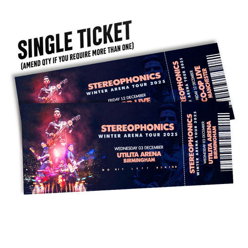 Stereophonics mock ticket - mock,