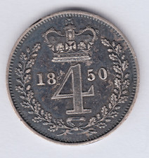 Victoria 1850 Maundy Groat