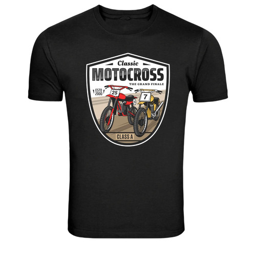 Classic motocross racing bike - racing,