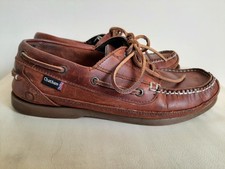 CHATHAM Rockwell II G2 Men's Tan Brown Leather Casual Deck Boat Shoes - UK 7.5